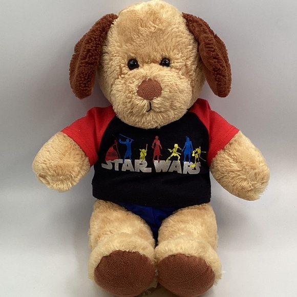 Build-A-Bear Puppy Dog Golden Brown Floppy Ears & Feet Star Wars Plush Stuffed - Picture 2 of 4